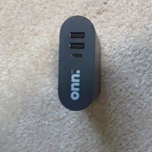 Brand New ONN power bank and triple charger